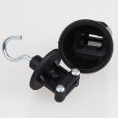 PVC Endstück mit Haken schwarz für Illu-Flachkabel Lichterkette