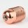 E27 Lampenfassung Metall verkupfert mit Gewindemantel Innenkern mit Erdungspol 250V/4A