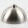 Lampen Baldachin 50x100 Metall edelstahloptik Kugelform mit 10mm Stellring
