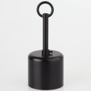 Lampen Baldachin 62x63mm Metall schwarz lackiert...