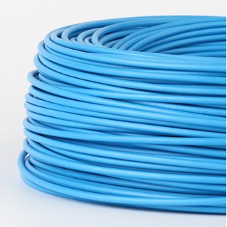 100 Meter PVC Aderleitung 1x1,5 mm² H07V-K blau (NYA-F)...