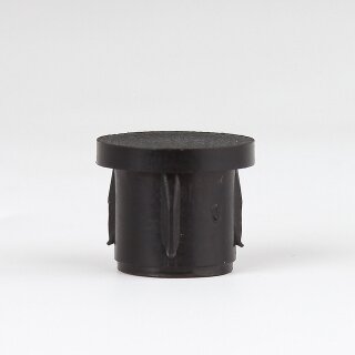 Abschlussstopfen Rohrstopfen Kunststoff schwarz für 13 mm Rohr Außendurchmesser