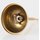 Lampen-Baldachin 80x39mm Metall Messing unbehandelt Kugelform mit Leuchtenaufhängung