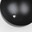 Lampen-Baldachin 120x62mm Metall schwarz Kugelform mit...