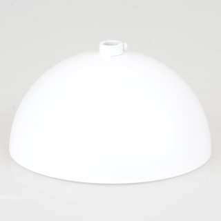 Lampen-Baldachin 120x62mm Metall weiß Kugelform mit 10mm Stellring