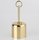 Lampen Baldachin 62x63mm Metall vermessingt poliert Zylinderform mit Stellring und 10mm Pendelrohr