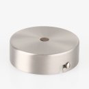 Lampen Metall Baldachin 80x25mm edelstahloptik für 1...