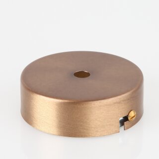 1-Loch Lampen-Baldachin Metall 80x25mm Antik Fume ohne Zugentlaster für 1 Lampenpendel