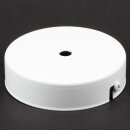 1-Loch Lampen-Baldachin Metall 100x25mm weiß ohne Zugentlaster für 1 Lampenpendel