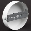 1-Loch Lampen-Baldachin Metall 100x25mm weiß ohne Zugentlaster für 1 Lampenpendel