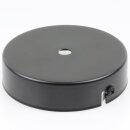 1-Loch Lampen-Baldachin Metall 100x25mm schwarz ohne...