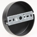 1-Loch Lampen-Baldachin Metall 100x25mm schwarz ohne Zugentlaster für 1 Lampenpendel