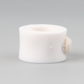 Stellring Kunststoff weiß 13x11mm 6,5mm Durchgang für Lampen und Leuchtenbau
