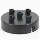 Lampen-Baldachin 100x25mm Metall schwarz mit Zugentlaster...