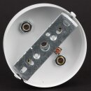Lampen-Baldachin 100x25mm Metall weiß mit Zugentlaster Metall für 5 Lampenpendel
