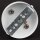 Lampen-Baldachin 100x25mm Metall weiß mit Zugentlaster Metall für 5 Lampenpendel