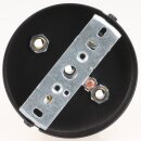 Lampen-Baldachin 100x25mm Metall schwarz mit Zugentlaster Metall für 5 Lampenpendel