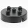 Lampen-Baldachin 100x25mm Metall schwarz mit Zugentlaster Metall für 5 Lampenpendel