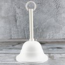 Lampen-Baldachin 90x61mm flämisch Metall weiß...