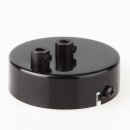 Lampen Metall Baldachin 80x25mm schwarz   für 2...