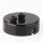 2-Loch Lampen-Baldachin Metall 80x25mm schwarz mit Zugentlaster Metall für 2 Lampenpendel