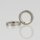 M10x1 Rundmutter 13x2,5mm Messing Edelstahloptik