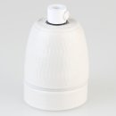 E27 Premium Porzellanfassung glasiert mit Kabel...
