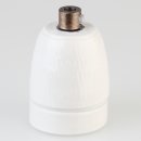 E27 Premium Porzellanfassung glasiert mit Kabel...
