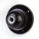 E27 Bakelit-Optik Fassung schwarz Teilgewindemantel 1...