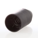 E14 Lampenfassung Thermoplast/Kunststoff schwarz mit Glattmantel und Rändel Zugentlastung