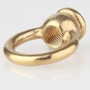 Ringnippel Metall Messing roh 30x37mm M10x1 Innengewinde für Lampen und Leuchtenbau