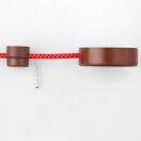 Lampen Distanz-Aufhänger Affenschaukel braun mit 30x25mm Baldachin
