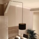 Lampen Distanz-Aufhänger Affenschaukel braun mit 30x25mm Baldachin