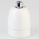 E27 Premium Porzellanfassung glasiert mit Kabel...