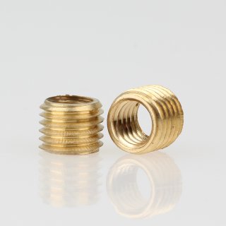M8x1 AG auf M5 IG Länge 7mm Reduzier Gewinde-Adapter Messing