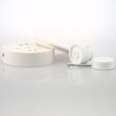 Lampen Distanz-Aufhänger Affenschaukel weiß mit 30x25mm Baldachin