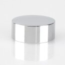 M10x1 Abschlussknopf Deckelknopf 25x10 mm Messing verchromt für Lampen und Leuchtenbau