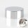M10x1 Abschlussknopf Deckelknopf 25x10 mm Messing verchromt für Lampen und Leuchtenbau
