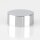 M10x1 Abschlussknopf Deckelknopf 25x10 mm Messing verchromt für Lampen und Leuchtenbau