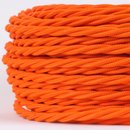 Textilkabel orange 3 adrig 3x0,75 gedreht doppelt isoliert