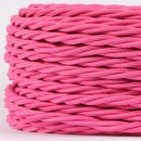 Textilkabel pink 3-adrig 3x0,75 gedreht verseilt
