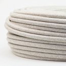 Textilkabel kiesel 2-adrig 2x0,75 Gummischlauchleitung...