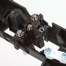 zwei Erdleitersystem Schutzkontakt Winkelstecker seitliche Kabelführung schwarz 250V/16A