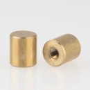 Lampen Abschlussknopf M3 Innengewinde 7x8 mm Messing roh