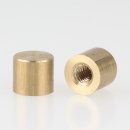 Lampen Abschlussknopf M4 Innengewinde 8x7 mm Messing roh