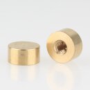 M4 Abschlussknopf Zierknopf 10x5mm zylindrisch Messing...