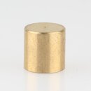 M8x1 Abschlussknopf Zierknopf 10x10mm zylindrisch Messing für Lampen und Leuchtenbau