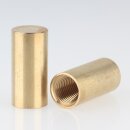 M10x1 Abschlussknopf Zierknopf 12x30mm zylindrisch Messing für Lampen und Leuchtenbau