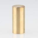 M10x1 Abschlussknopf Zierknopf 12x30mm zylindrisch Messing für Lampen und Leuchtenbau