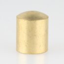 M10x1 Abschlussknopf Zierknopf 12x15mm zylindrisch Messing für Lampen und Leuchtenbau